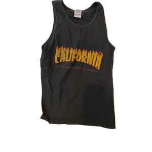 21 Pro California The Golden State On Fire Tank Mens M